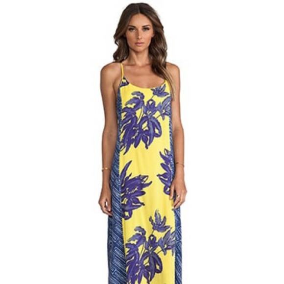 Vix Swimwear St. Barths Alexia Long Dress in Yellow - Picture 1 of 5